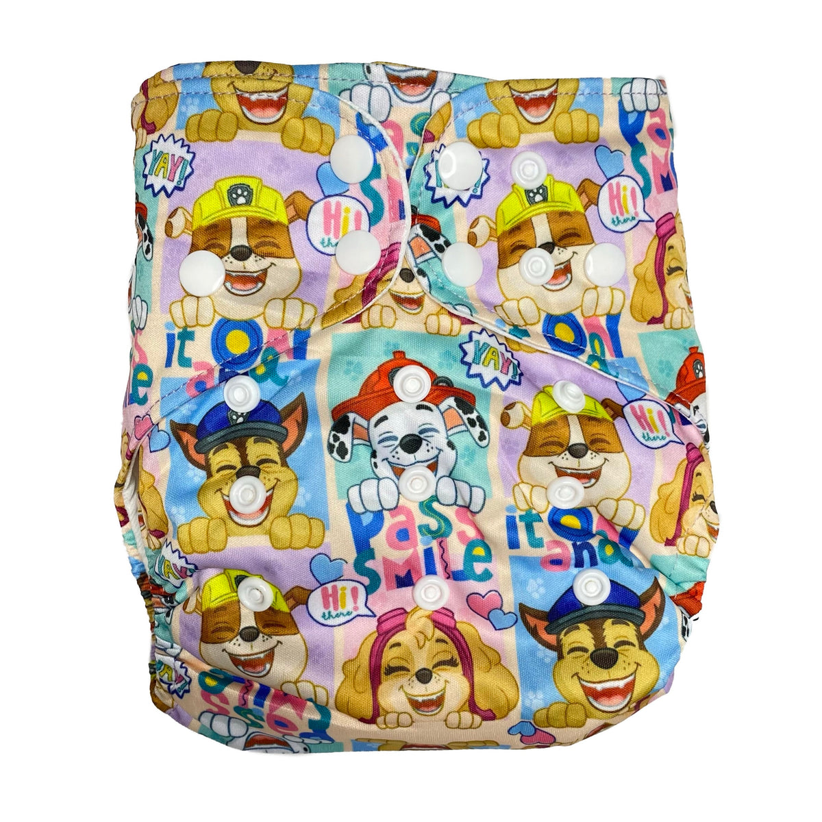 IN-STOCK Forever My Babies Cloth Diaper - Pink Puppy Heroes