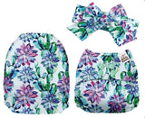 CLEARANCE!!! Mama Koala Cloth Diaper - Succulents Exclusive (Upright Bum) - IN STOCK - Final Sale