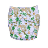 IN-STOCK Forever My Babies Cloth Diaper - Boho Peacock Chairs & House Plants (Upright Print on Front & Back)