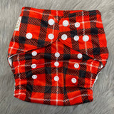 IN-STOCK Forever My Babies Cloth Diaper - Red Plaid
