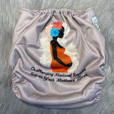 TEMPORARILY SOLD OUT Forever My Babies Cloth Diaper - Disproportionate Black Maternal Mortality Awareness