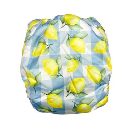 IN-STOCK Forever My Babies Cloth Diaper - Picnic Lemons (Upright Print on Front & Back)
