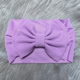 IN-STOCK Large Headband Bow in Stretchy Waffle Fabric